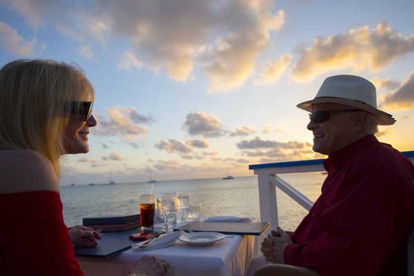 Enjoy the Romantic Waterfront dining at the Wharf Restaurant